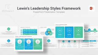 Lewin’s Leadership Styles Frameworks PowerPoint Template [upl. by Adnohsed470]