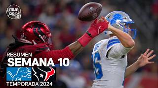 Detroit Lions vs Houston Texans  Resumen NFL en español  Semana 10  NFL Highlights 2024 [upl. by Nylhtiak]