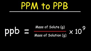 How To Convert PPM to PPB [upl. by Danczyk]