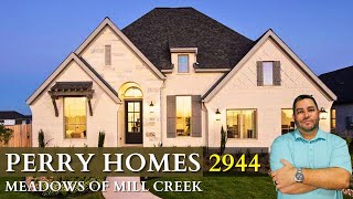 Perry Homes  Meadows of Mill Creek  2944 Plan  2944 SF  4 Beds  Model Home Tour  Seguin TX [upl. by Ciaphus708]