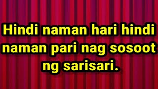 Bugtong bugtongHindi Namn Hari Hindi Naman Pari Nag susuot Ng sarisari [upl. by Moises367]