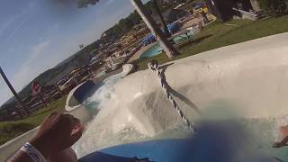 GRAND CANYON SLIDE AT BROMONT WATER PARK IN MONTREAL CANADA [upl. by Mathi436]