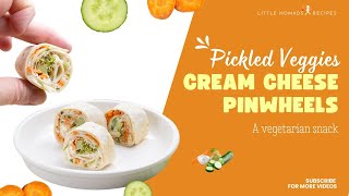 Pickled Veggies amp Cream Cheese Pinwheels [upl. by Kiryt239]