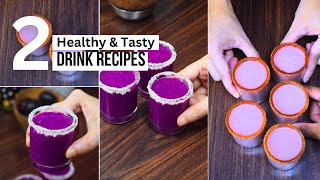 2 Healthy amp Tasty Drink Recipes  Summer Special Drink  Healthy Jamun amp Guava Shots Recipes [upl. by Machutte]