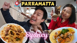 What to Eat in Sydney PARRAMATTA l CHEAP Japanese Food amp HANDMADE Chinese Noodle [upl. by Tingey]