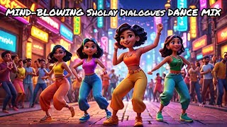 The MINDBLOWING Sholay Dialogues Dance Mix Thats Taking Over Bollywood [upl. by Laurena]