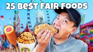 25 MUST TRY amp BIZZARE State Fair Foods in America  DEEP FRIED Foods to Eat Before You Die [upl. by Enailil]