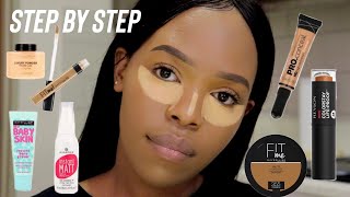 step by step quotSuper Affordablequot Makeup For Beginners beginners makeup tutorial TebelloRapabi [upl. by Shama]