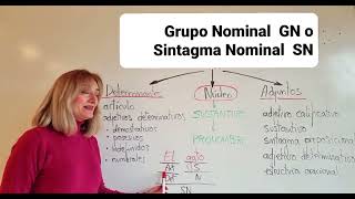 GRUPO NOMINAL o SINTAGMA NOMINAL profedelengua sintaxis morfología [upl. by Liahkim]