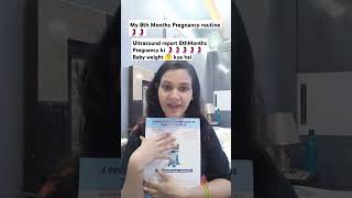 8th month pregnancy🤰 ultrasound report aa gya hai  Baby weight kya hai 🤔 video vlog pregnany [upl. by Erica]