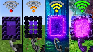 Nether Portals and Their Different WiFi in Minecraft [upl. by Nodnorb979]