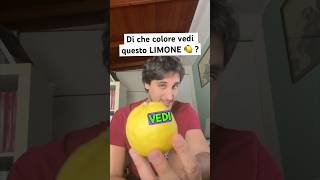 Di che colore vedi questo LIMONE 🍋fisica scienza esperimento shorts divulgazione physics [upl. by Bihas]