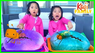 Giant Ice Balloons Melting Animals Easy DIY Science Experiments for kids [upl. by Yuhas]