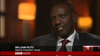 HARDtalk William Ruto Kenyas Deputy President 2019 [upl. by Airretal300]