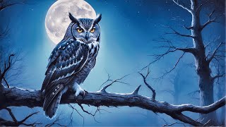 Owl sounds with 2 hours of various owls hooting at night  Owl Sound Effects  Scare Birds [upl. by Siderf807]