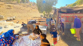 🔥🥯quotAmirs Family Water Tank Stand Building Bread Baking and Acorn Collectingquot [upl. by Lednyk]