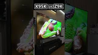 索尼 X95K vs Z9K 各款SONY電視都在桃園麥士 實機展示中🥰 [upl. by Richia]