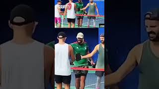 Violence on the pickleball court during a tournament after a winning match [upl. by Hpesoy]