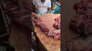 Excellent original deshi red ox meat fastest cutting skill in bd [upl. by Aknahs]