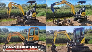 For Hire with Operator 2T up to 14T Excavators  DG Machine Hire Essex Groundworks amp Landscaping [upl. by Ecirtaemed]