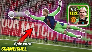 Review 102 SCHMEICHEL Epic Card  worth 12000 Coins Deserves [upl. by Armitage916]