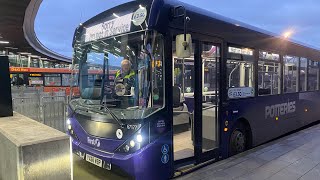 First Potteries Route 7  ADL E20D Enviro200 MMC Voith  YX66 WBP  67177 [upl. by Schober]