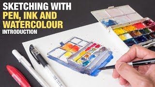 Quick Guide to Sketching with Pen Ink and Watercolour [upl. by Anya]