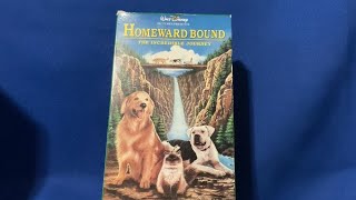 VHS Homeward Bound The Incredible Journey [upl. by Boni]