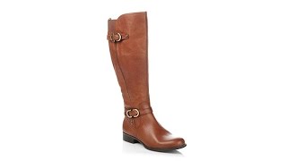 Naturalizer Josey Leather Riding Boot Wide Shaft [upl. by Fitts614]