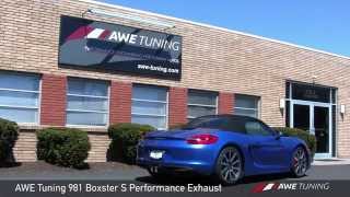 AWE Tuning  Porsche 981 Boxster S Performance Exhaust [upl. by Engapmahc]