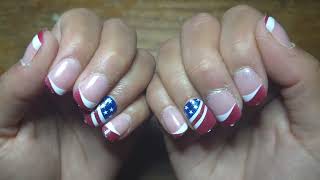 4th Of July Nails 💅 How To [upl. by Eniamert262]