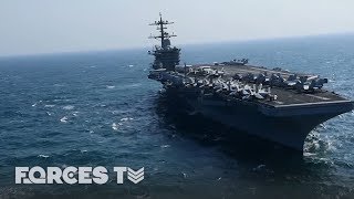 When An Aircraft Carrier Goes To War  Forces TV [upl. by Rafe671]