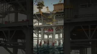 Majestic Ocean Oil Rig  Engineering Marvel at Sea 🌊 Shorts [upl. by Sawtelle701]