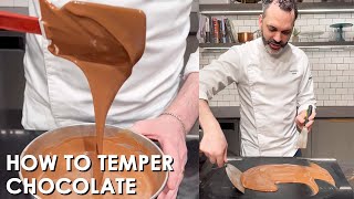 How to Temper Chocolate with Chef Dominique Ansel [upl. by Eveivaneg]