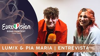 LUMX and Pia Maria representantes de AUSTRIA en EUROVISION 2022  ENTREVISTA [upl. by Ambrosine]