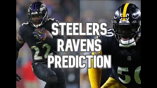 Steelers Vs Ravens Prediction [upl. by Aiuqes]