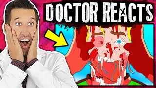 ER Doctor REACTS to Insane DEATH BATTLE Fight Injuries [upl. by Lebiralc577]