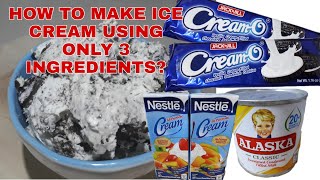 HOME MADE ICE CREAM  HOW TO MAKE CREAM O ICE CREAM  COOKIES and CREAM  DESSERT  regilyn channel [upl. by Lezlie951]