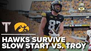 Reaction Hawkeyes comeback from halftime deficit to beat Troy [upl. by Rebah572]