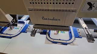 Barudan 8 head embroidery machine for sale [upl. by Bruell]