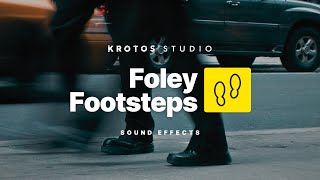 Foley Footsteps Sound Effect  100 Royalty Free  No Copyright [upl. by Gnemgnok]