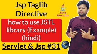 taglib directive in jsp  jsp taglib directive  hindi  Servlet 31 [upl. by Wales986]