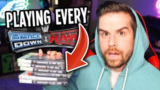 PLAYING EVERY WWE SMACKDOWN vs RAW GAME IN ONE VIDEO [upl. by Illib]