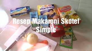 Resep cara membuat makaroni skotel  How to make macaroni schotel [upl. by Enelie]