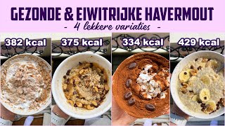 HOE MAAK JE DE PERFECTE HAVERMOUT BINNEN 5 MIN ‣‣ 4 Gezonde en Eiwitrijke Variaties [upl. by Silloh413]