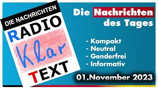 Radio Klartext Nachrichten 1November 2023 [upl. by Kerred541]