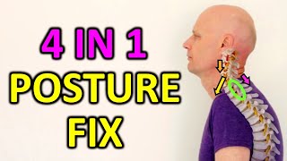 How To Correct 4 Keys To POSTURE In 1 Exercise [upl. by Shandra]