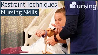 Restraint Application Techniques for Nurses [upl. by Ahtamat]