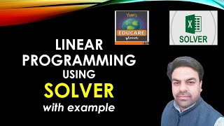 Linear Programming using SOLVER with example [upl. by Arlen375]