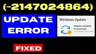 2147024864 Update Error Code on Windows 11  10 Fixed [upl. by Eleonora]